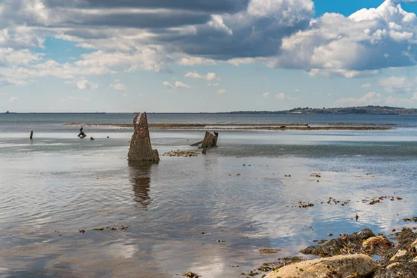 Wreck Minx Osmington Bay Weymouth Jurassic Coast Dorset Reino Unido — Foto de Stock