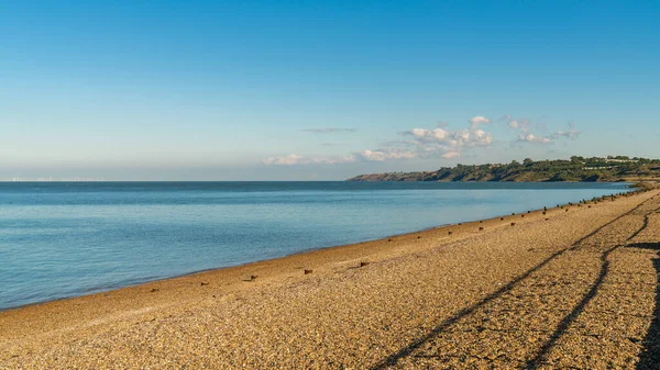 Praia Mar Norte Vista Leas Minster Sea Ilha Sheppey Kent — Fotografia de Stock