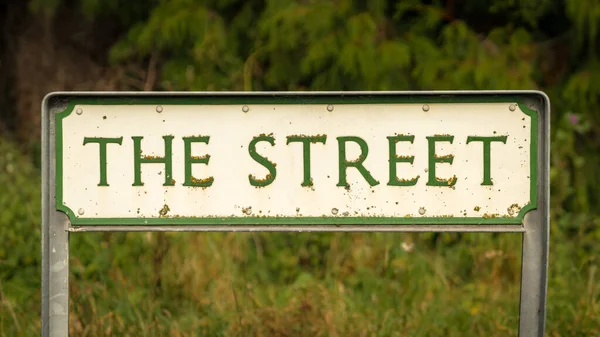 Schild Die Straße Gesehen Lower Halstow Kent England — Stockfoto