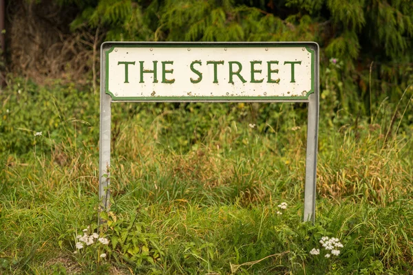 Sign Street See Lower Halstow Kent England — стокове фото