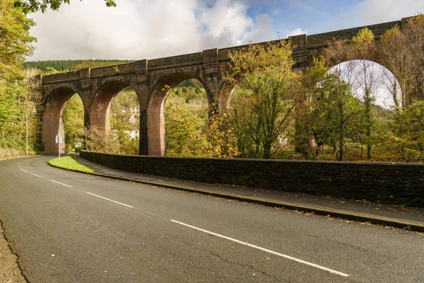 Pontrhydyfen Viaduct Neath Port Talbot West Glamorgan Wales — стокове фото
