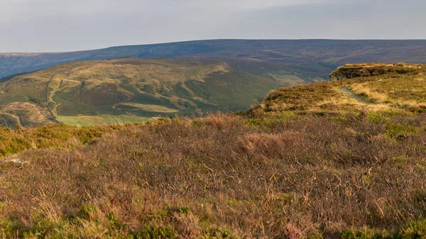 Widok Przez North York Maors Cleveland Way Między Clay Bank — Zdjęcie stockowe