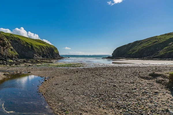 Caminando Por Sendero Costa Pembrokeshire Nolton Haven Dyfed Gales Reino — Foto de Stock