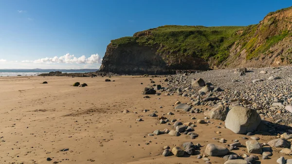 英国威尔士 迪福德 彭布罗克郡 Haverfordwest附近的Druidston Haven海滩 — 图库照片