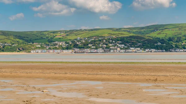 Blick Vom Ynyslas Beach Richtung Aberdovey Ceredigion Dyfed Wales — Stockfoto