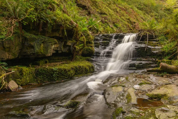 Waterfall Blaen Glyn Torpantau Powys Wales — Stock Photo, Image