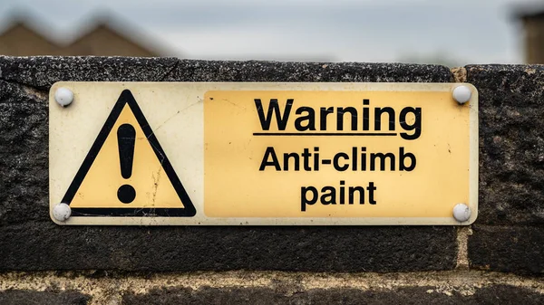 反攀爬油漆 在英国北约克郡斯克普顿看到 — 图库照片