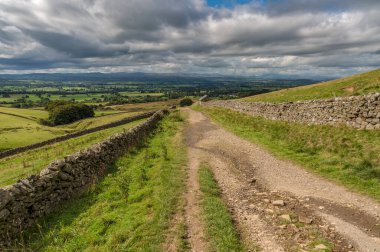 Kuzey Pennines, Dufton ve Yüksek Kupa Nick arasında Cumbria, İngiltere 'de peyzaj.