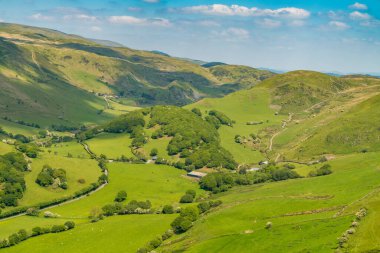 Panorama 'dan Corlan Fraith' e doğru yürü, Aberdovey, Gwynedd, Galler, İngiltere