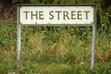 İşaret: The Street, Lower Halstow, Kent, İngiltere, İngiltere