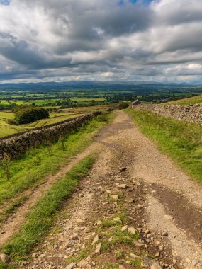 Kuzey Pennines, Dufton ve Yüksek Kupa Nick arasında Cumbria, İngiltere 'de peyzaj.