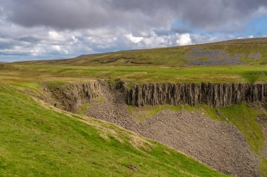 Kuzey Pennine 'de Cumbria, İngiltere' deki Nick Yüksek Kupası 'nda peyzaj.