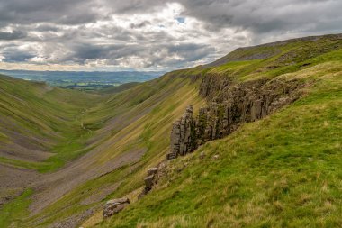 Kuzey Pennine 'de Cumbria, İngiltere' deki Nick Yüksek Kupası 'nda peyzaj.