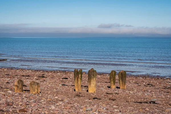 Der Strand Blue Anchor Somerset England Großbritannien Blick Auf Den — Stockfoto