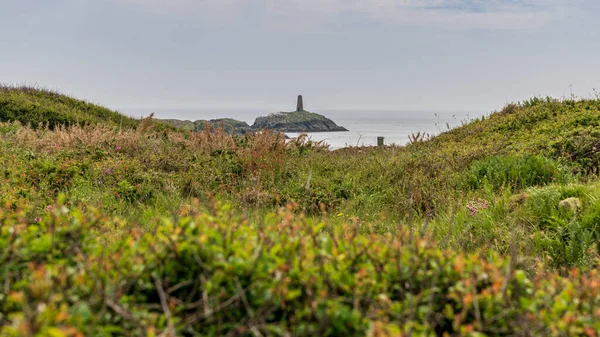 Rhoscolyn Beacon Seen Borthwen English Esey Gwynedd Wales — 图库照片