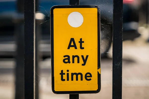 Schild Kein Parken Jeder Zeit Gesehen Gravesend Kent England — Stockfoto
