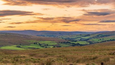Kuzey Pennines manzarası Garrigill ve Harwood arasında Durham County, İngiltere, İngiltere