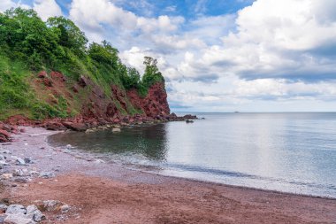İngiltere, Torbay 'da Watcombe Plajı