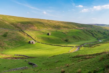 Batı Stonesdale, Kuzey Yorkshire, İngiltere yakınlarındaki Yorkshire Dales manzarası