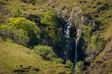 Low Haygarth yakınlarındaki Howgill Şelalesi 'nde Cautley Spout Şelalesi, Yorkshire Dales Ulusal Parkı, Cumbria, İngiltere, İngiltere