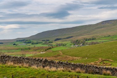 Ribblehead yakınlarındaki Yorkshire Dales arazisi, Kuzey Yorkshire, İngiltere, İngiltere