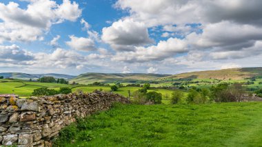 Gayle, North Yorkshire, İngiltere yakınlarındaki Yukarı Wensleydale 'de manzara