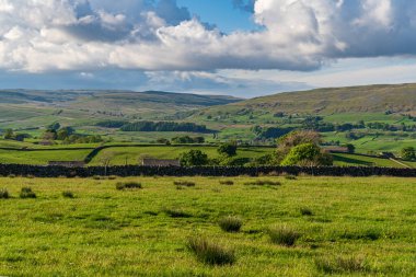 Gayle, North Yorkshire, İngiltere yakınlarındaki Yukarı Wensleydale 'de manzara