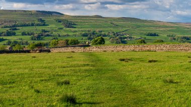 Gayle, North Yorkshire, İngiltere yakınlarındaki Yukarı Wensleydale 'de manzara