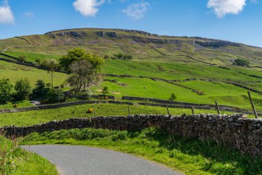 Askrigg, North Yorkshire, İngiltere yakınlarındaki Yorkshire Dales kırsalında.