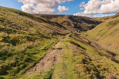 Blakethwaite Smelt Mill 'in kalıntıları Gunnerside, North Yorkshire, İngiltere yakınlarında.