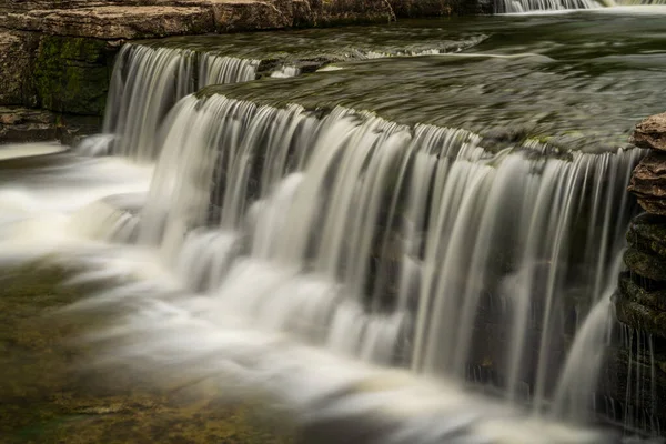 Lower Falls Aysgarth Falls North Yorkshire Anglia Egyesült Királyság — Stock Fotó