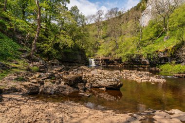 Keld yakınlarındaki Kisdon Kuvveti, Kuzey Yorkshire, İngiltere, İngiltere