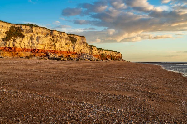 Kvällsljus Och Moln Över Hunstanton Cliffs Norfolk England Storbritannien — Stockfoto