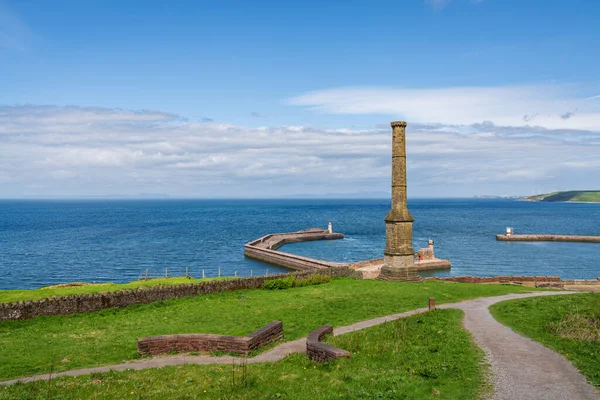 Candlestick Chimney Móló West Pier Lighthouse North Pier Lighthouse Background Stock Fotó