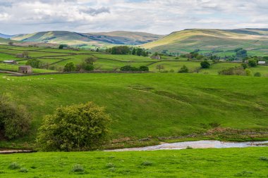 Gayle, Kuzey Yorkshire, İngiltere yakınlarındaki Yorkshire Dales arazisi