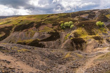 Gunnerside Gill manzaralı Bunton Madeninden geriye kalanlar Gunnerside, North Yorkshire, İngiltere, İngiltere yakınlarında.