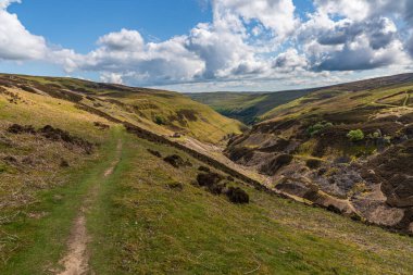 Gunnerside Gill manzaralı Bunton Madeninden geriye kalanlar Gunnerside, North Yorkshire, İngiltere, İngiltere yakınlarında.