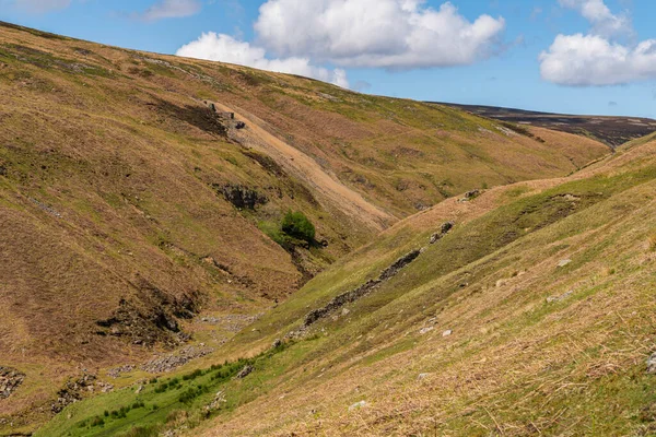 Yorkshire Dales Paisagem Gunnerside Gill North Yorkshire Inglaterra Reino Unido — Fotografia de Stock