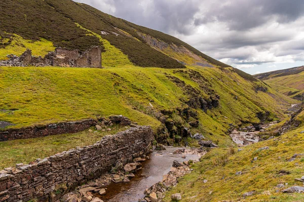 Blakethwaite Force Mine Pobliżu Gunnerside North Yorkshire Anglia — Zdjęcie stockowe