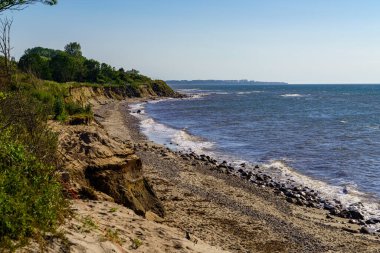 Baltık kıyıları ve Meschendorf 'un kayalıkları, Mecklenburg-Batı Pomerania, Almanya