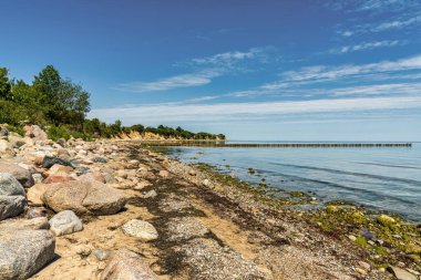 Boltenhagen yakınlarındaki Baltık Denizi kıyısı, Mecklenburg-Batı Pomerania, Almanya