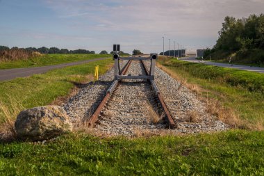 Vierow Limanı, Mecklenburg-Batı Pomerania, Almanya demiryolu hattının sonunda tampon durağı
