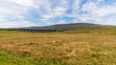 Ingleton yakınlarındaki Ribblehead Viaduct, Kuzey Yorkshire, İngiltere, İngiltere