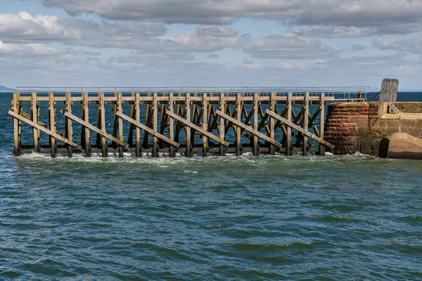 Koniec Molo Maryport Kumbria Anglia Wielka Brytania — Zdjęcie stockowe