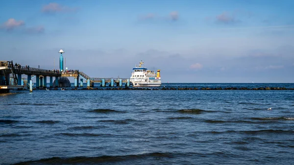 Sellin Mecklenburg Western Pomerania Germany September 2020 Ferry Sellin Pier — Stock Photo, Image