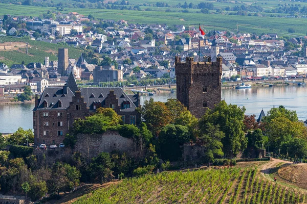 Bingen Rhein Rhineland Palatinate Germany August 2020 Castle Klopp River — Stock Photo, Image