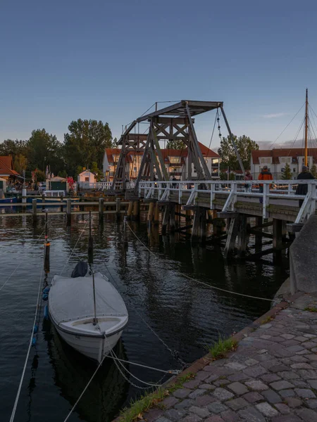 Грайфсвальд Мекленбург Западная Померания Германия Октября 2020 Вид Мост Вик — стоковое фото
