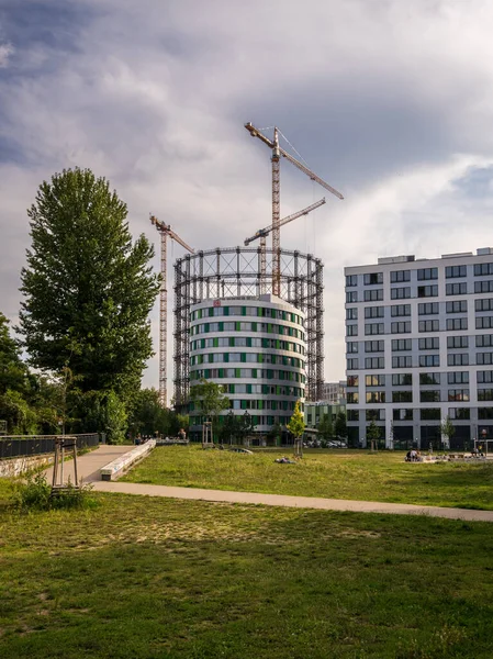 베를린 베르크 2021 Gasometer 공원에서 바라본 — 스톡 사진