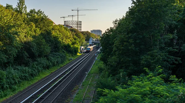 Berlin Schöneberg September 2021 Blick Auf Die Bahn Und Einen — Stockfoto