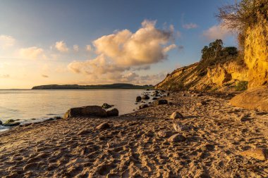 Klein Zicker, Mecklenburg-Batı Pomerania, Almanya 'da sahili ve uçurumları olan Baltık Denizi Kıyısı